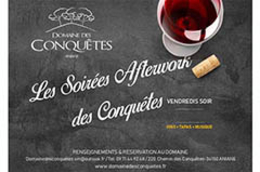 Domaine des Conquêtes Aniane | Carte Boissons et Tapas des Soirées After-Work Domaine des Conquêtes Aniane | Carte Boissons et Tapas des Soirées After-Work