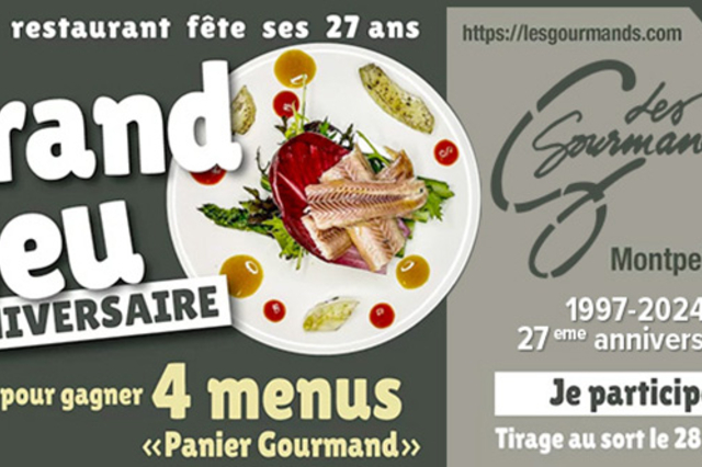 Grand jeu concours à l’occasion des 27 ans du restaurant Les Gourmands 