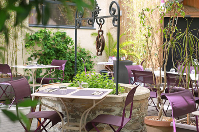Les Gourmands Montpellier : restaurant avec patio et terrasse ombragée en centre-ville (®SAAM-fabrice CHORT)