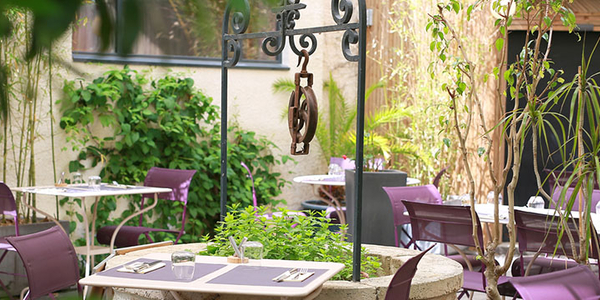 Les Gourmands Montpellier : restaurant avec patio et terrasse ombragée en centre-ville (®SAAM-fabrice CHORT)
