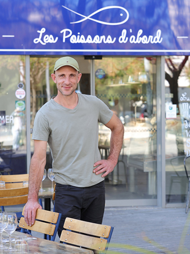 Les Poissons d’abord Montpellier : portrait de Pierre Bernhardt, fondateur du restaurant de poissons et de la poissonnerie à Port Marianne (® SAAM- fabrice CHORT)