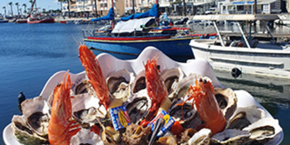 Bistrot del Mar Mèze • restaurant cuisine faite maison • poissons sauvages, coquillages et fruits de mer • Plateau du mareyeur (® bistrot del mar)