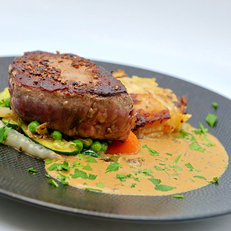 Filet de boeuf sauce aux cèpes