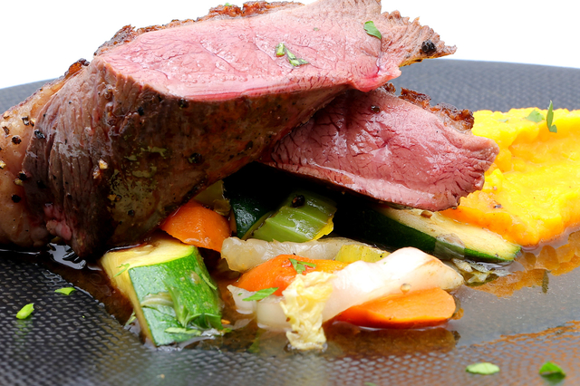 Magret de canard au chèvre frais