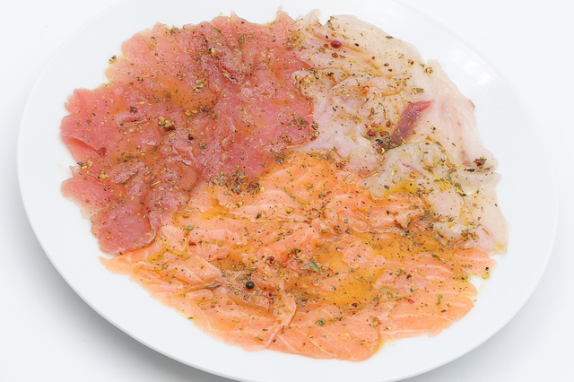 Carpaccio de poissons 