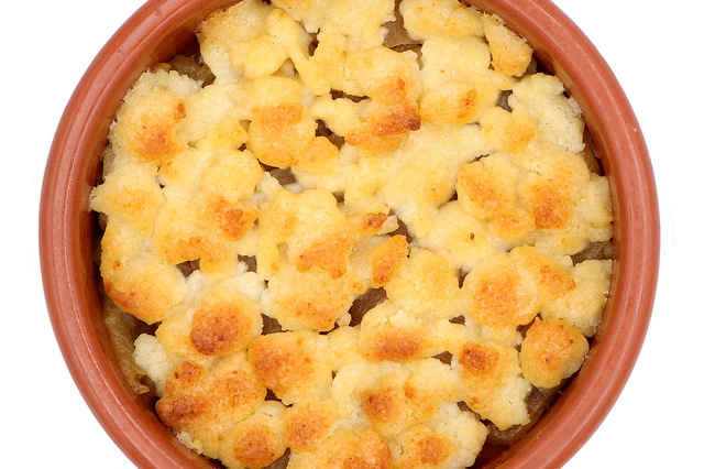Crumble pomme chez CQP - Meilleur restaurant de tapas Montpellier