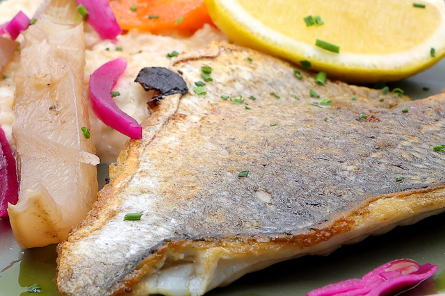  Filet de daurade royale - Restaurant L'Effet Jardin Lattes