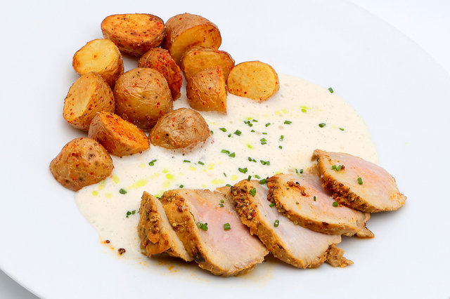 Filet mignon de porc au parmesan