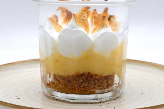 Verrine façon tarte au citron meringuée