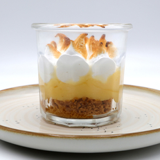 Verrine façon tarte au citron meringuée