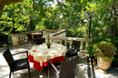 Restaurant avec jardin Montpellier Le Mazerand Lattes Restaurant gastronomique et ses superbes terrasses pour déjeuner  (® SAAM-Fabrice Chort)