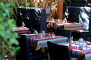 La terrasse du restaurant L'o3 Castries (® SAAM-fabrice CHORT)