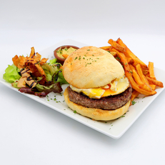 Burger Lattes chez Trèfle Rouge 