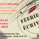 Féérie des écrivains à la Maison méditerranéenne des vins Grau du roi aura lieu les 21 et 22 octobre. Féérie des écrivains à la Maison méditerranéenne des vins Grau du roi aura lieu les 21 et 22 octobre.
